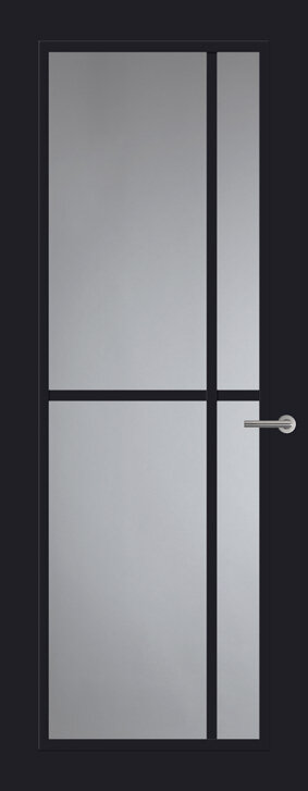 Binnendeur met glas FR503 | Frame | Diep zwart