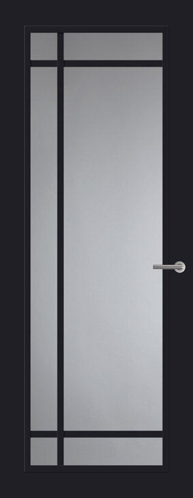 Binnendeur met glas FR514 | Frame | Diep zwart