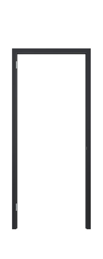 Gefolieerd montagekozijn stomp | model 01 en 03 | Diep zwart