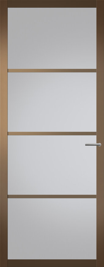Binnendeur met glas NDB900 | Nova design | Metallic brons