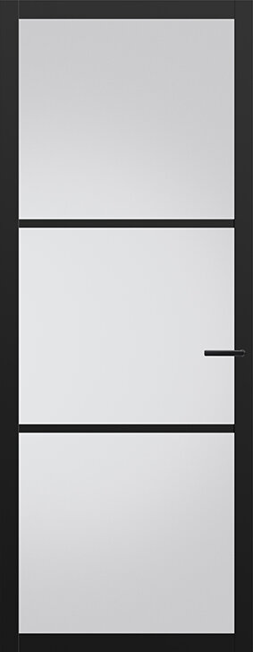 Binnendeur met glas NDB901 | Nova design | Diep zwart