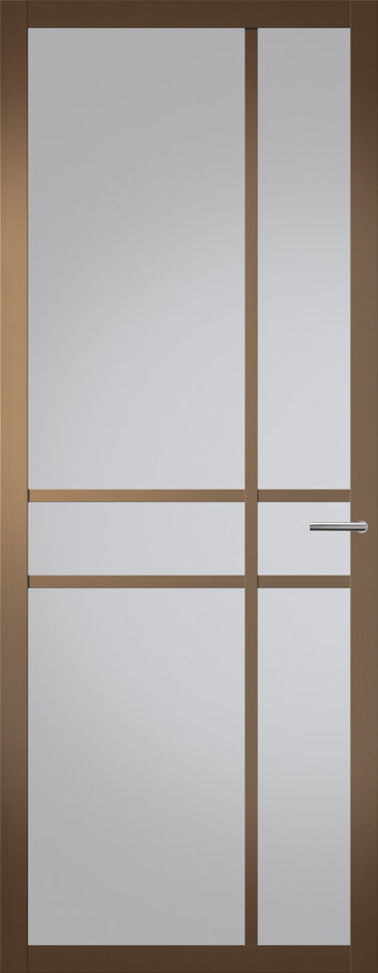 Binnendeur met glas NDB905 | Nova design | Metallic brons